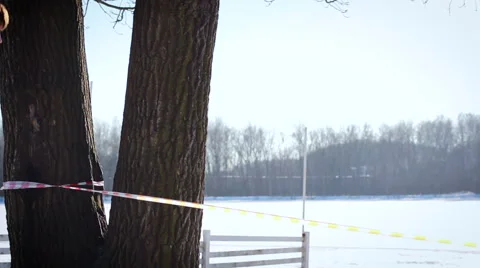 Riscing Man Winter Snow Stock Footage 60235294