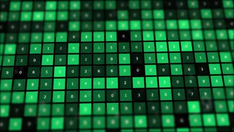 Rise of the AI age, artificial intelligence data transfer. 库存插图