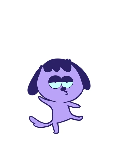 Rise and float animation of a bored dog Video stock 324259491