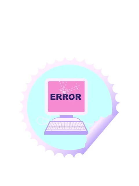 Rise and float animation of broken computer graphic vector illustration rou.. Stock Footage 324407683