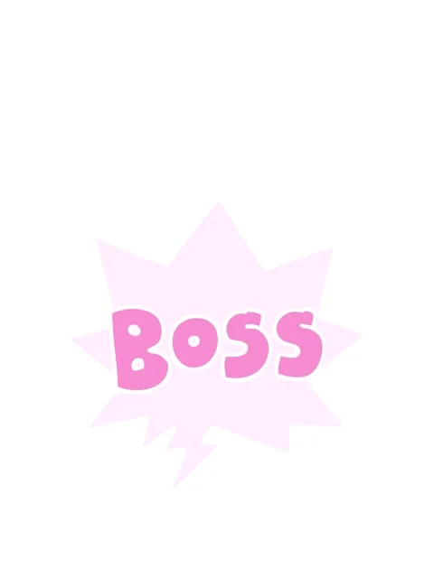 Rise and float animation of cartoon word boss with speech bubble in retro sty Video stock 323592248