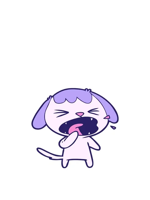Rise and float animation of cartoon dog barking Video stock 324050736