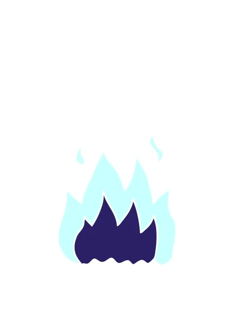 Rise and float animation of cartoon doodle fire burning Vidéo 324104330