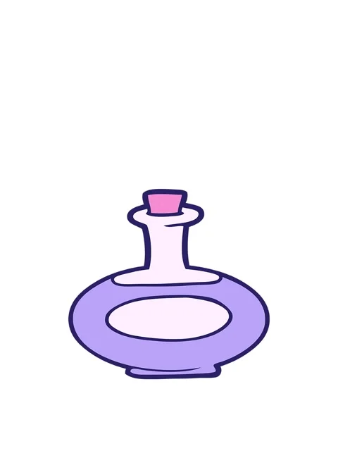 Rise and float animation of cartoon perfume bottle Stock-Footage 324189164