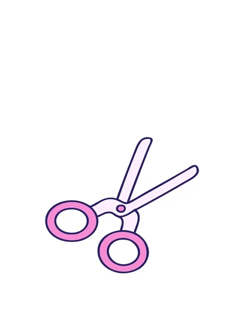 Rise and float animation of cartoon of a pair of scissors Vídeos de archivo 324194813