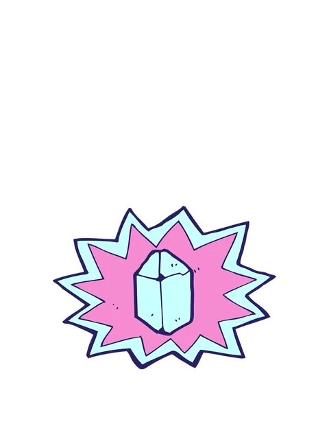 Rise and float animation of cartoon ruby Stock Footage 324223947