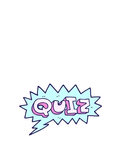 Rise and float animation of cartoon doodle font quiz Video stock 324250452