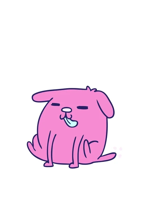 Rise and float animation of cartoon illustration kawaii dog Video stock 324300075
