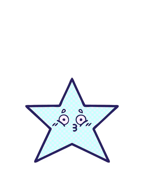 Rise and float animation of comic book style cartoon of a star fish Stock Footage 323593351