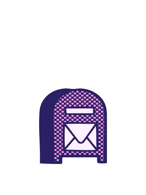 Rise and float animation of comic book style cartoon of a mail box Stock Footage 324295209