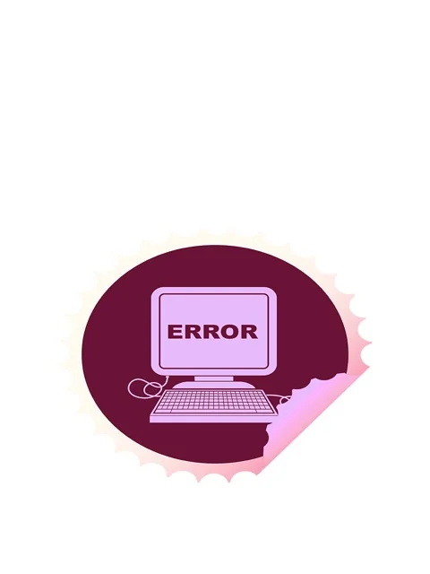 Rise and float animation of computer error vector illustration circular pee.. Stock Footage 324433235