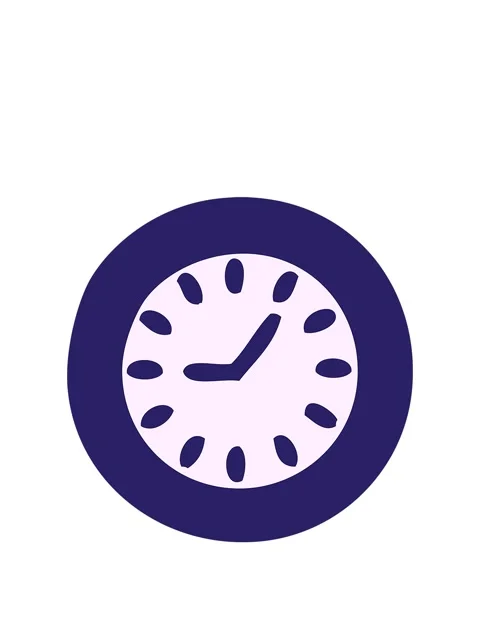 Rise and float animation of cute cartoon of a wall clock Stock Footage 324195217