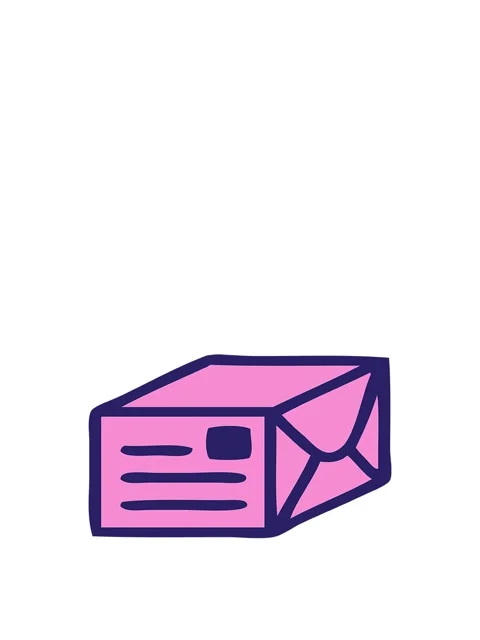 Rise and float animation of cute cartoon of a paper parcel Stock Footage 324242076