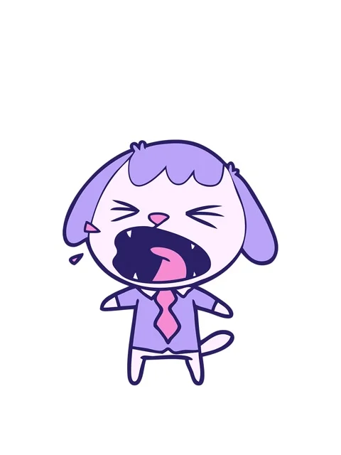 Rise and float animation of cute cartoon dog barking Video stock 324398137