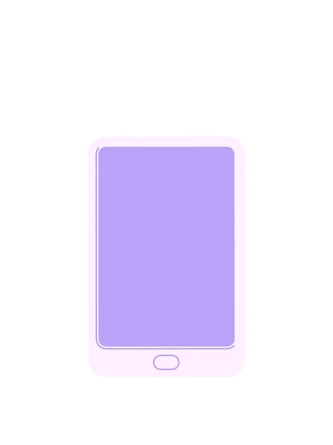 Rise and float animation of Flat colour illustration of a tablet computer Stock Footage 324475185
