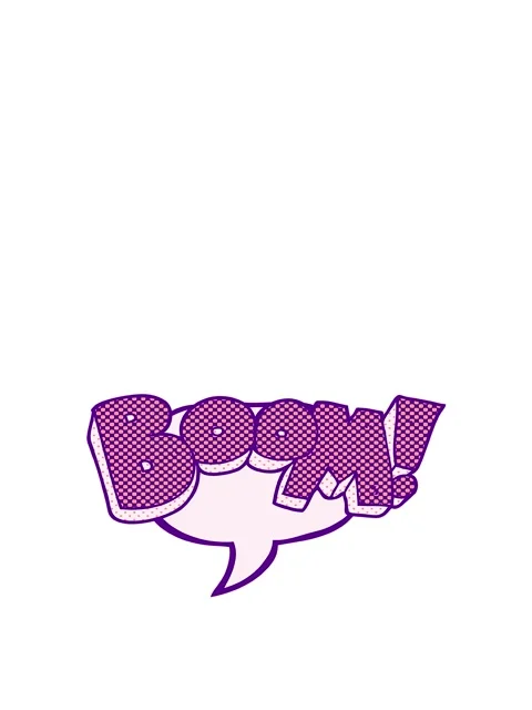 Rise and float animation of freehand drawn comic book speech bubble cartoon.. Video stock 323592570