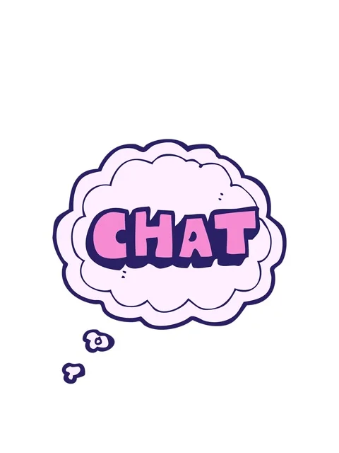 Rise and float animation of freehand drawn thought bubble cartoon chat symbol Video stock 323594872
