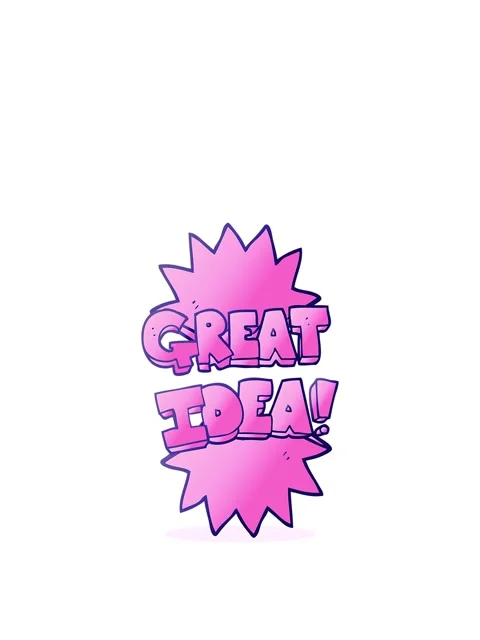 Rise and float animation of freehand drawn cartoon great idea symbol Stock Footage 324242060