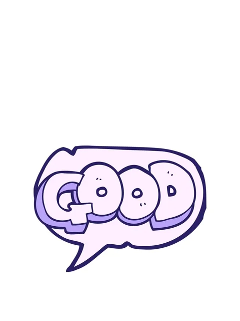 Rise and float animation of freehand drawn speech bubble cartoon Good symbol Video stock 324254843