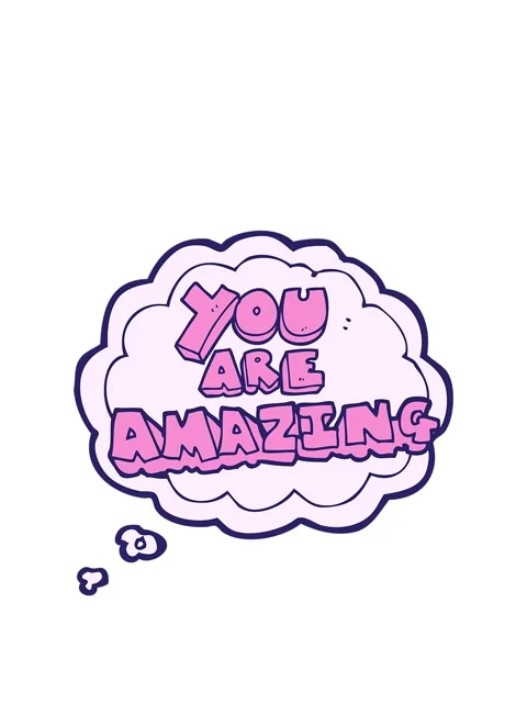 Rise and float animation of freehand drawn thought bubble cartoon you are a.. Video stock 324295683