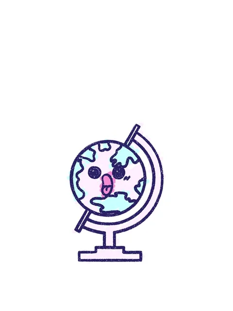 Rise and float animation of Globe illustration design Stockbeeldmateriaal 324403098