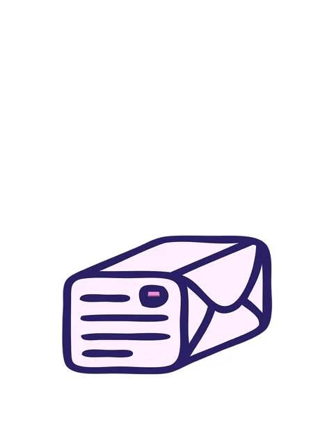 Rise and float animation of gradient shaded cartoon of a paper parcel Stockbeeldmateriaal 324294682