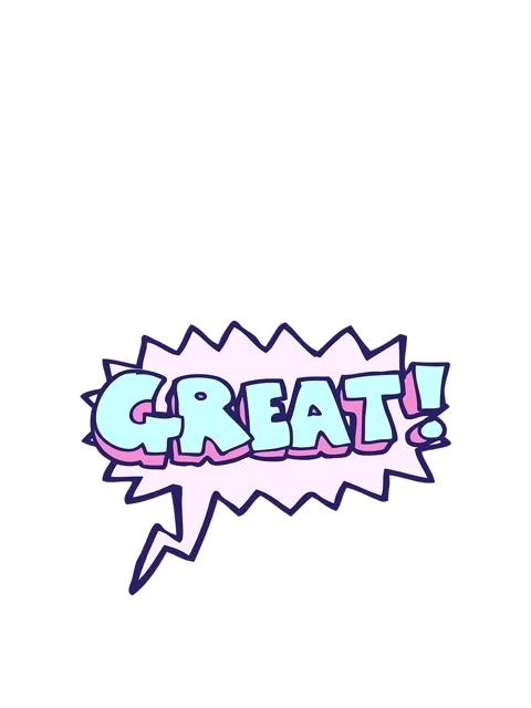 Rise and float animation of GREAT freehand drawn speech bubble cartoon symbol Video stock 323594912