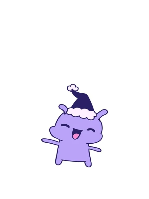 Rise and float animation of hand drawn cartoon of kawaii alien Stock Footage 324059879