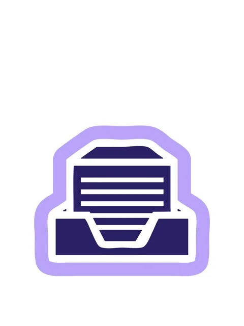 Rise and float animation of office paper stack icon symbol Video stock 324327335