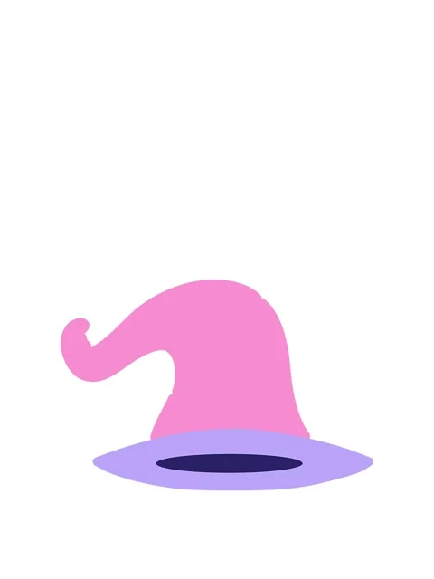 Rise and float animation of old wizard hat Stock Footage 324289815