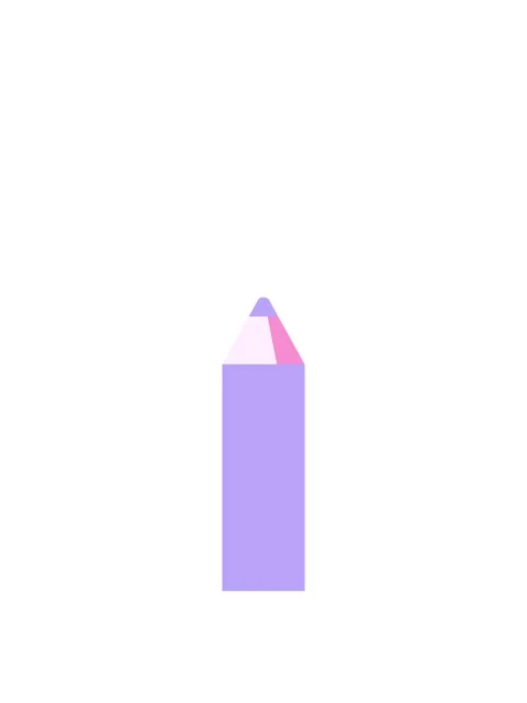 Rise and float animation of purple coloring pencil graphic vector illustrat.. Stock Footage 324366131