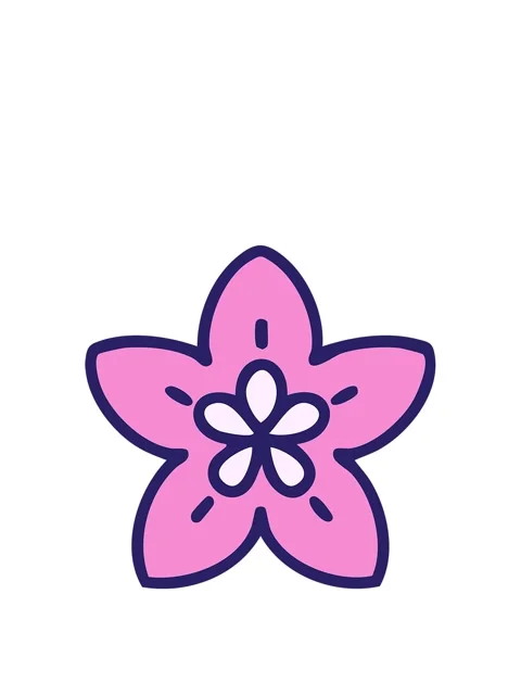 Rise and float animation of a singular japanese style flower design Stock Footage 324258264