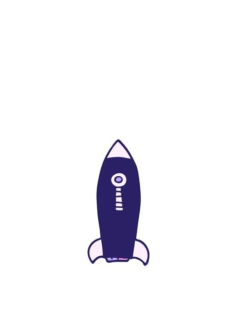 Rise and float animation of a space rocket Stock Footage 324084451