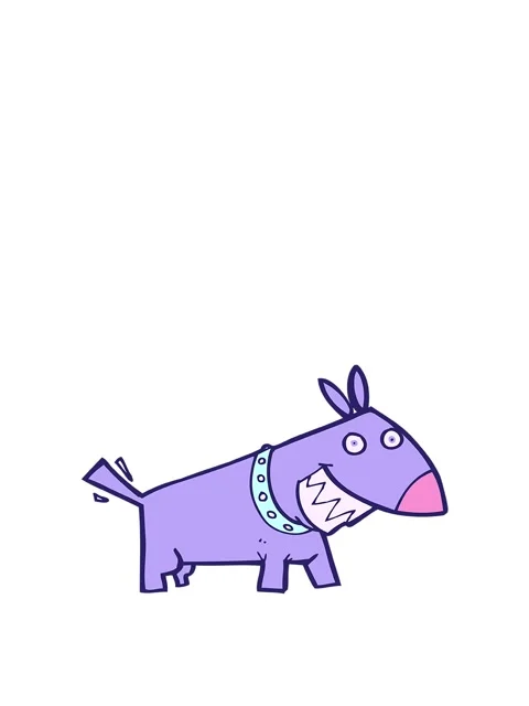 Rise and float animation of terrier dog cartoon Video stock 324213637