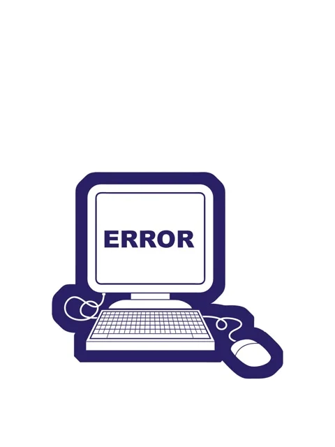 Rise and float animation of vector icon illustration of a computer error Stock Footage 324467663