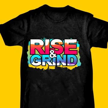 RISE AND GRIND Stock Illustration