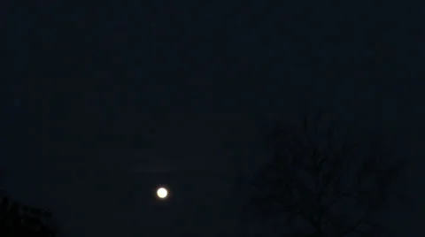 Rise of the full moon Video stock 26059222
