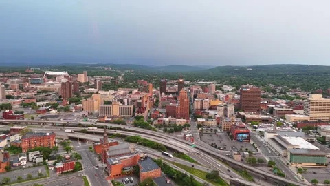 Rise From the Ground - Syracuse, NY Stock Footage 336472841