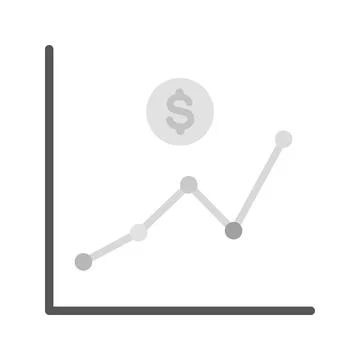 Rise icon vector image. Stock Illustration