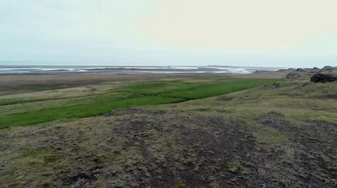 Rise over the green fields. Stock Footage 54271769