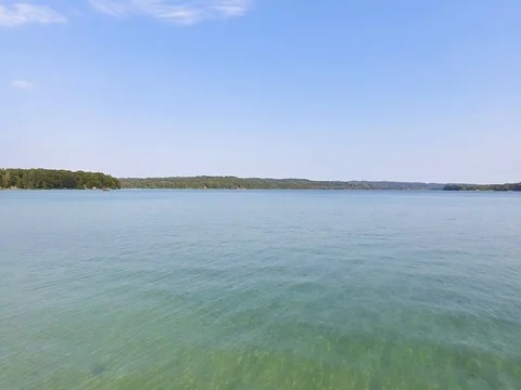 Rise over Lake Stock Footage 80164033