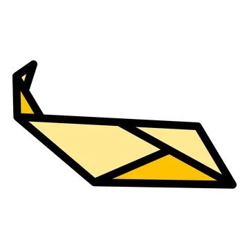 Rise paper bird icon vector flat Stock Illustration