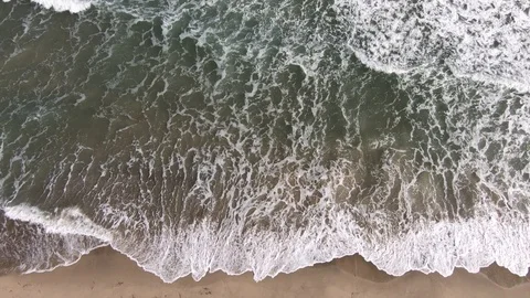 The rise of the sea waves Stock Footage 119489245