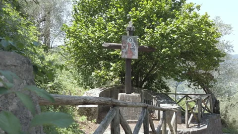 Risen Jesus Video stock 137496674