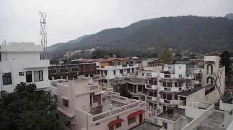 Rishikesh Apartments Stock Footage 41243949