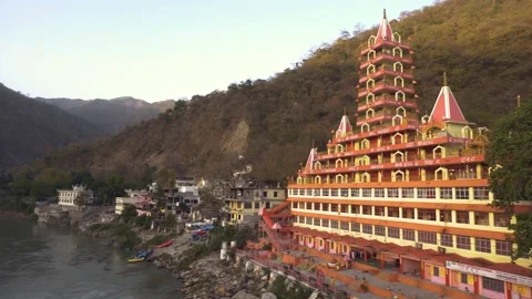Rishikesh Ganga Stock Footage 130409741