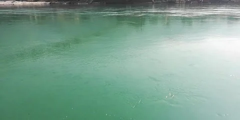 Rishikesh ganga water Stock Footage 144623817