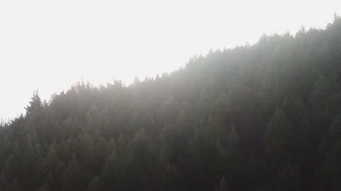 Rising Above The Clouds On Sunset Stock Footage 99516964