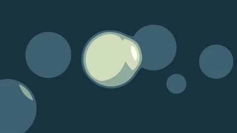 Rising Abstract Bubbles Rise Bubble Popping 스톡 동영상 143909098