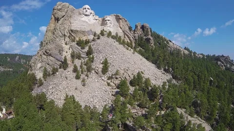 Rising Aerial of Mt. Rushmore Stock Footage